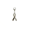 12 Pack: Charmalong™ Pink & Rhodium Ribbon Charm by Bead Landing™